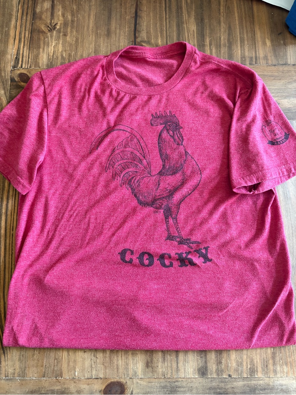 Cocky Rooster Graphic Tee - Red